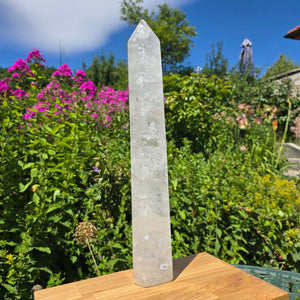 Bergkristall, Quarz, Obelisk geschliffen - 45x7x5 cm - Nr 66