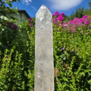 Bergkristall, Quarz, Obelisk geschliffen - 35x6x5 cm - Nr 67