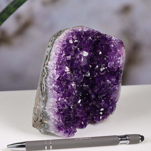 Uruguay Amethyst Mini Geode - 11x10x7cm - Harmonie und Entspannung – extra dunkler Qualität - NR 68