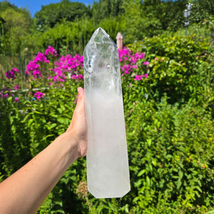 Bergkristall, Quarz, Obelisk geschliffen - 32x8x5 cm - Nr 70