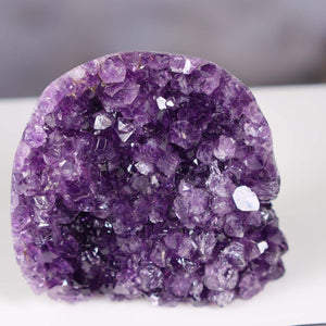 Uruguay Amethyst Mini Geode - 7x8x6cm - Harmonie und Entspannung – extra dunkler Qualität - NR 71