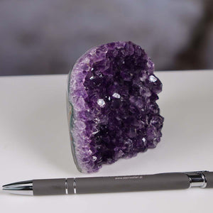 Uruguay Amethyst Mini Geode - 7x8x6cm - Harmonie und Entspannung – extra dunkler Qualität - NR 71