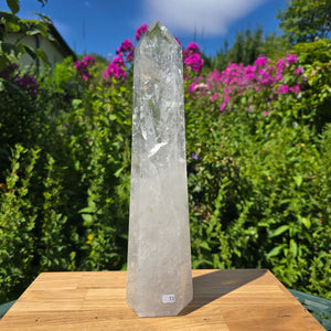 Bergkristall, Quarz, Obelisk geschliffen - 34x8x6 cm - Nr 72