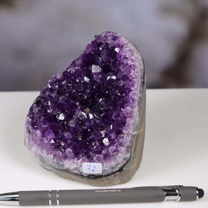 Uruguay Amethyst Mini Geode - 8x8x9cm - Harmonie und Entspannung – extra dunkler Qualität - NR 72