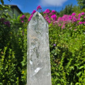 Bergkristall, Quarz, Obelisk geschliffen - 34x8x6 cm - Nr 72