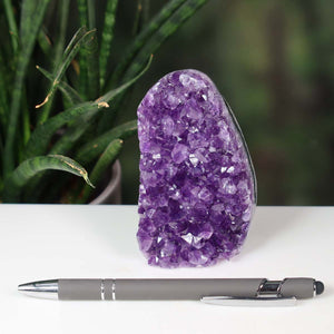 Uruguay Amethyst Mini Geode - 9x6x5cm - Harmonie und Entspannung – extra dunkler Qualität - NR 74