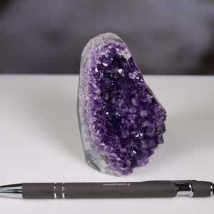 Uruguay Amethyst Mini Geode - 8x6x5cm - Harmonie und Entspannung – extra dunkler Qualität - NR 75