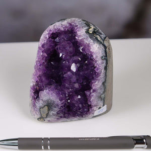 Uruguay Amethyst Mini Geode - 8x7x6cm - Harmonie und Entspannung – extra dunkler Qualität - NR 77