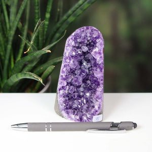Uruguay Amethyst Mini Geode - 10x6x7cm - Harmonie und Entspannung – extra dunkler Qualität - NR 78