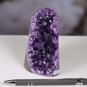 Uruguay Amethyst Mini Geode - 10x6x7cm - Harmonie und Entspannung – extra dunkler Qualität - NR 78