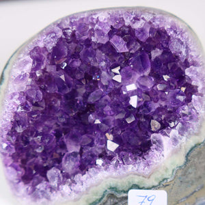 Uruguay Amethyst Mini Geode - 6x8x6cm - Harmonie und Entspannung – extra dunkler Qualität - NR 79