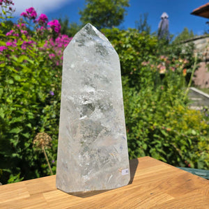 Bergkristall, Quarz, Obelisk geschliffen - 27x11x8 cm - Nr 80