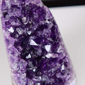 Uruguay Amethyst Mini Geode - 10x7x8cm - Harmonie und Entspannung – extra dunkler Qualität - NR 80