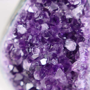 Uruguay Amethyst Mini Geode - 8x7x7cm - Harmonie und Entspannung – extra dunkler Qualität - NR 81