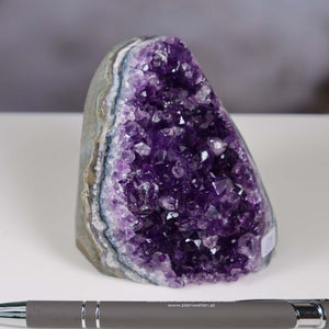 Uruguay Amethyst Mini Geode - 8x7x7cm - Harmonie und Entspannung – extra dunkler Qualität - NR 81