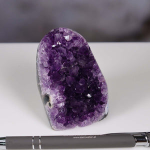 Uruguay Amethyst Mini Geode - 7x5x6cm - Harmonie und Entspannung – extra dunkler Qualität - NR 83