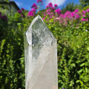 Bergkristall, Quarz, Obelisk geschliffen - 28x8x7 cm - Nr 83