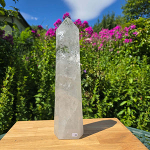 Bergkristall, Quarz, Obelisk geschliffen - 31x7x5 cm - Nr 84