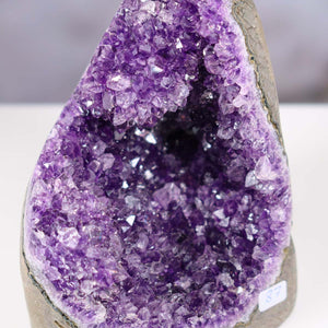 Uruguay Amethyst Mini Geode - 13x10x10cm - Harmonie und Entspannung – extra dunkler Qualität - NR 87