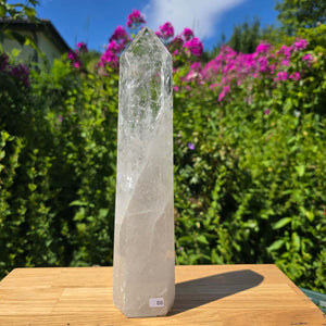 Bergkristall, Quarz, Obelisk geschliffen - 28x6 cm - Nr 88