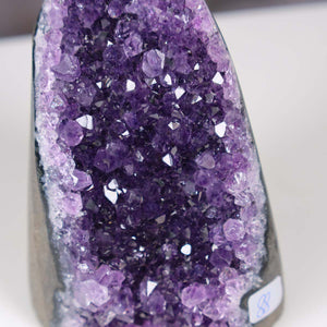 Uruguay Amethyst Mini Geode - 9x7x6cm - Harmonie und Entspannung – extra dunkler Qualität - NR 88