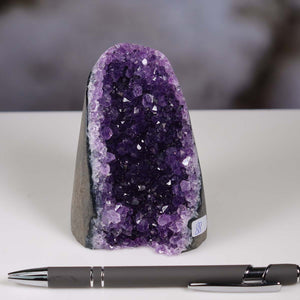 Uruguay Amethyst Mini Geode - 9x7x6cm - Harmonie und Entspannung – extra dunkler Qualität - NR 88