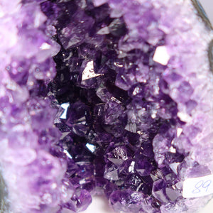 Uruguay Amethyst Mini Geode - 11x9x7cm - Harmonie und Entspannung – extra dunkler Qualität - NR 89