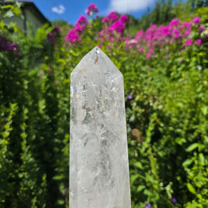 Bergkristall, Quarz, Obelisk geschliffen - 30x9x5 cm - Nr 89