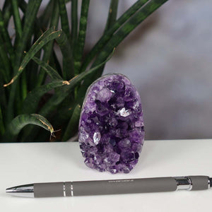 Uruguay Amethyst Mini Geode - 6x5x5cm - Harmonie und Entspannung – extra dunkler Qualität - NR 90