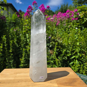 Bergkristall, Quarz, Obelisk geschliffen - 28x7x6 cm - Nr 90