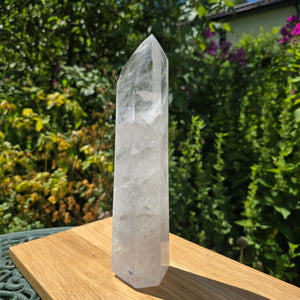 Bergkristall, Quarz, Obelisk geschliffen - 28x7x6 cm - Nr 90