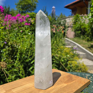 Bergkristall, Quarz, Obelisk geschliffen - 28x7x6 cm - Nr 90