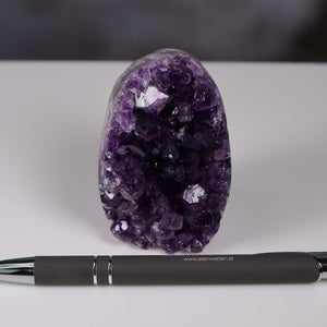 Uruguay Amethyst Mini Geode - 6x5x5cm - Harmonie und Entspannung – extra dunkler Qualität - NR 90