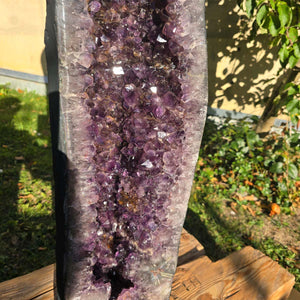 Amethyst Druse – Geode – Höhe 122cm - 70kg – UNIKAT Nr. 91