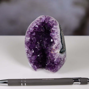Uruguay Amethyst Mini Geode - 8x7x5cm - Harmonie und Entspannung – extra dunkler Qualität - NR 91