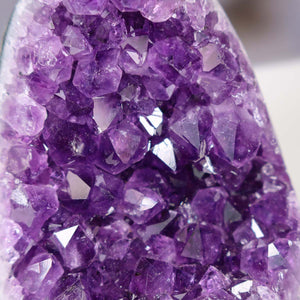Uruguay Amethyst Mini Geode - 10x8x9cm - Harmonie und Entspannung – extra dunkler Qualität - NR 92