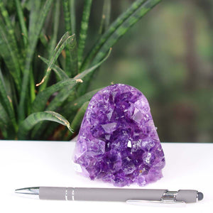 Uruguay Amethyst Mini Geode - 7x7x5cm - Harmonie und Entspannung – extra dunkler Qualität - NR 93