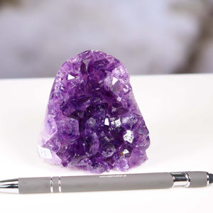 Uruguay Amethyst Mini Geode - 7x7x5cm - Harmonie und Entspannung – extra dunkler Qualität - NR 93