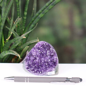 Uruguay Amethyst Mini Geode - 7x7x4cm - Harmonie und Entspannung – extra dunkler Qualität - NR 94