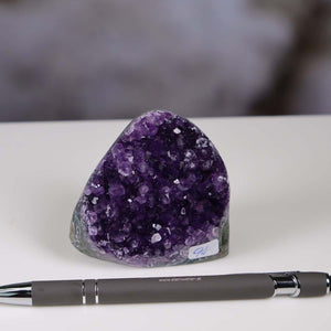 Uruguay Amethyst Mini Geode - 7x7x4cm - Harmonie und Entspannung – extra dunkler Qualität - NR 94