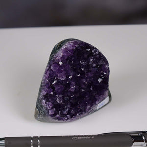 Uruguay Amethyst Mini Geode - 7x7x4cm - Harmonie und Entspannung – extra dunkler Qualität - NR 94