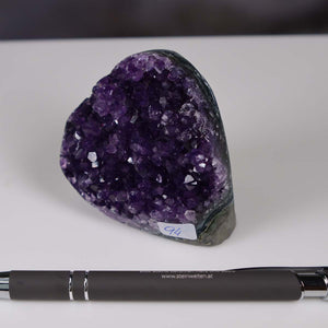 Uruguay Amethyst Mini Geode - 7x7x4cm - Harmonie und Entspannung – extra dunkler Qualität - NR 94