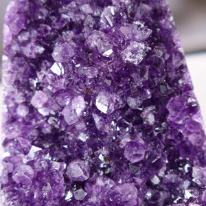 Uruguay Amethyst Mini Geode - 10x9x10cm - Harmonie und Entspannung – extra dunkler Qualität - NR 95