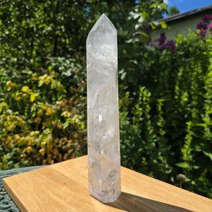 Bergkristall, Quarz, Obelisk geschliffen - 27x5x4 cm - Nr 95