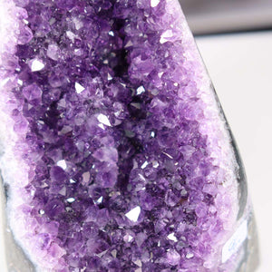 Uruguay Amethyst Mini Geode - 13x8x11cm - Harmonie und Entspannung – extra dunkler Qualität - NR 96