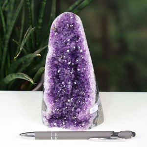 Uruguay Amethyst Mini Geode - 13x8x11cm - Harmonie und Entspannung – extra dunkler Qualität - NR 96
