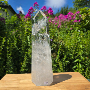 Bergkristall, Quarz, Obelisk geschliffen - 27x8x6 cm - Nr 97