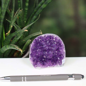 Uruguay Amethyst Mini Geode - 5x6x5cm - Harmonie und Entspannung – extra dunkler Qualität - NR 98