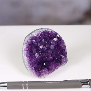 Uruguay Amethyst Mini Geode - 5x6x5cm - Harmonie und Entspannung – extra dunkler Qualität - NR 98