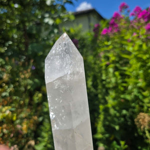 Bergkristall, Quarz, Obelisk geschliffen - 30x6x5 cm - Nr 98